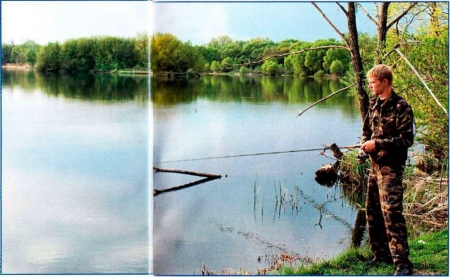 Рыбалка в городе Губкине - пруд в парке