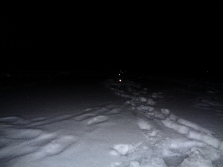 Зимой на ночь в Плоту на судака.
