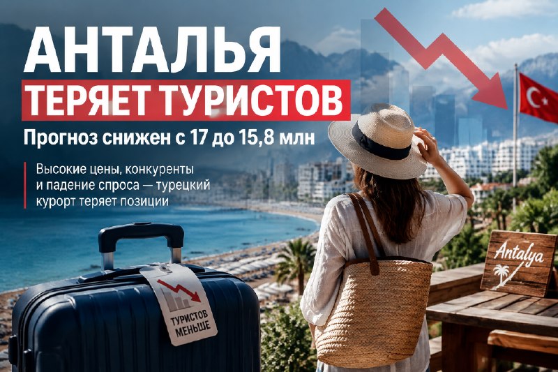 Анталья теряет 1,2 млн туристов
