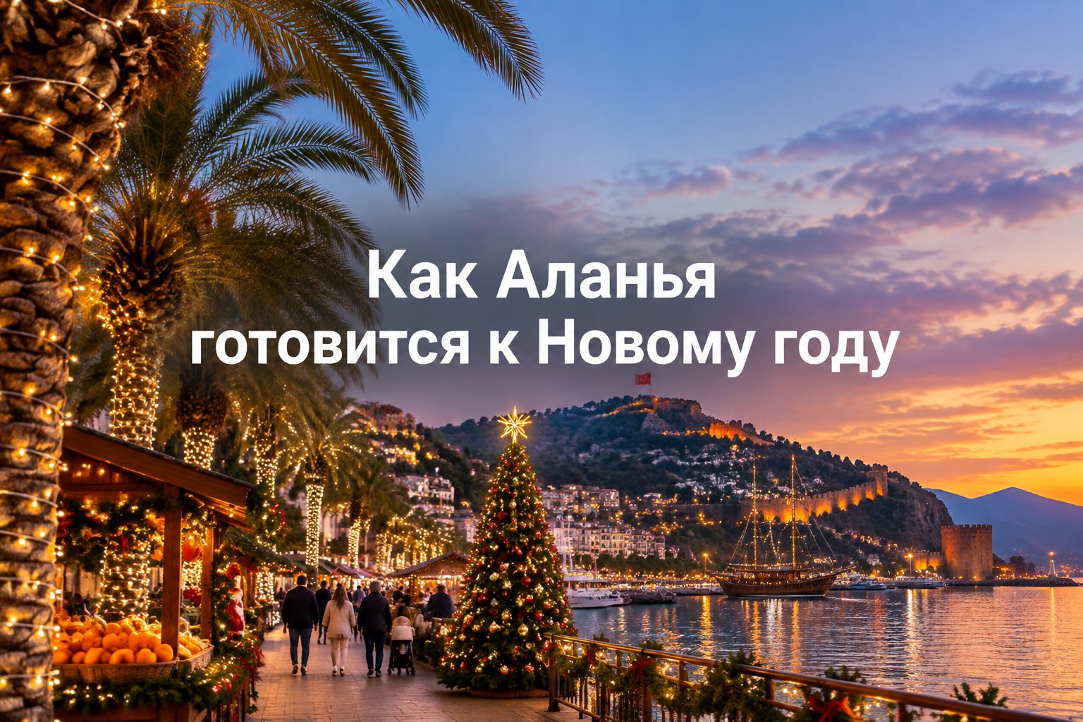 Как Аланья к Новому году готовится