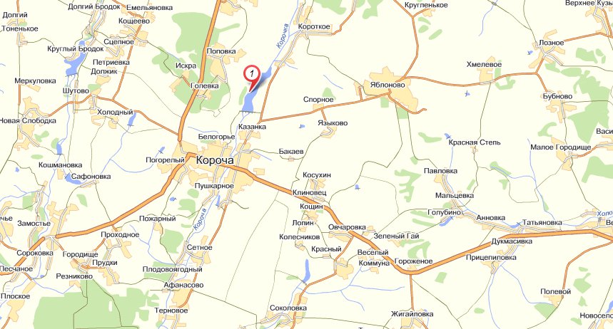 Щетиновка белгородская область на карте карта белгородской